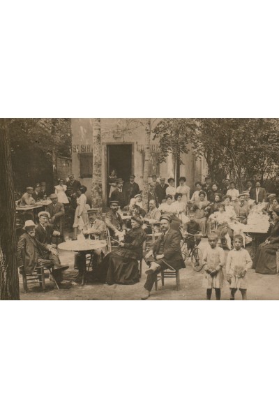 Estiuejants 1909 a la Font Vella, Sant Hilari Sacalm