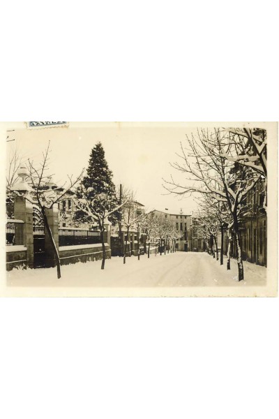 Passeig de la Font Vella nevat, Sant Hilari Sacalm